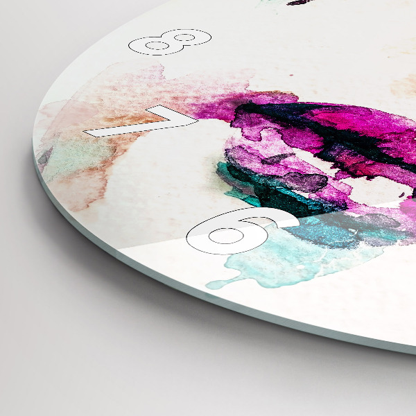 Horloge ronde Visage de femme abstrait