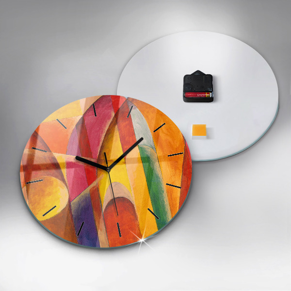 Horloge ronde Art Décoration Abstraction