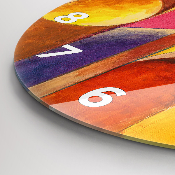 Horloge ronde Art Décoration Abstraction