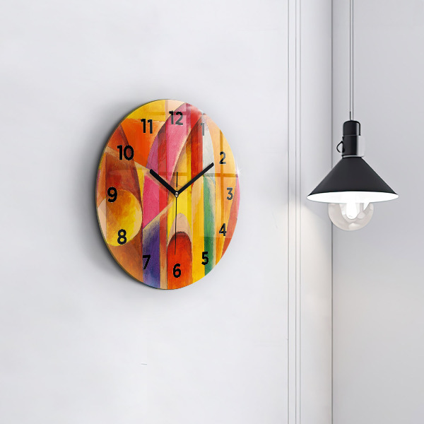 Horloge ronde Art Décoration Abstraction