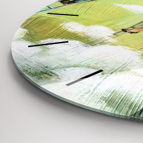 Pendule murale ronde Des gens sur des échelles