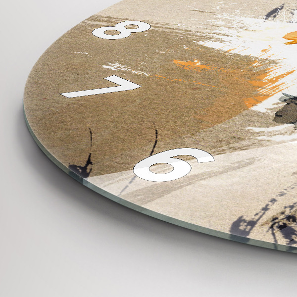 Pendule murale ronde 'Portrait d''une femme abstrait'