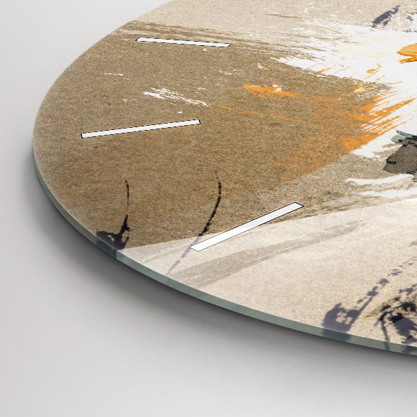 Pendule murale ronde 'Portrait d''une femme abstrait'