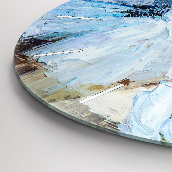 Pendule murale ronde Jeunes ballerines