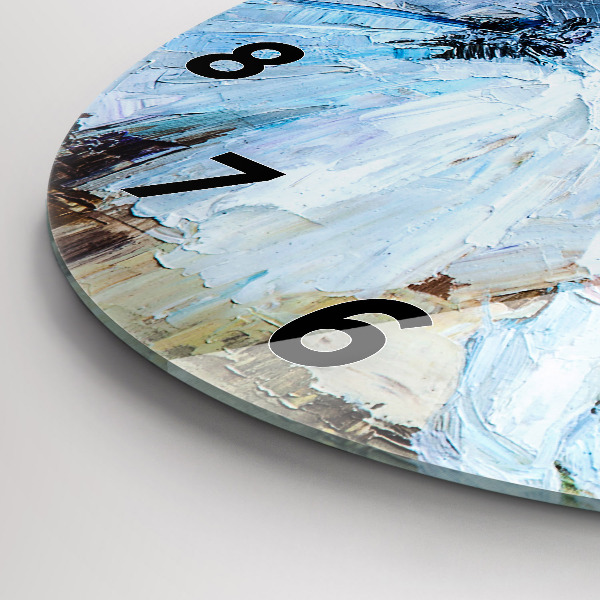 Pendule murale ronde Jeunes ballerines