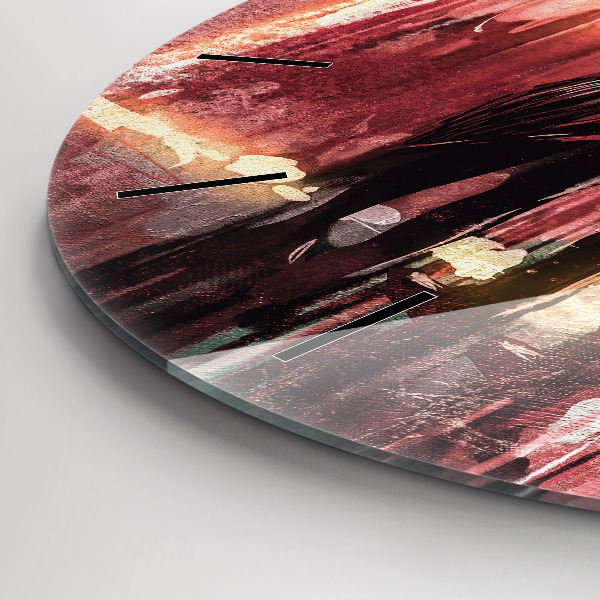 Pendule murale ronde Jeune couple amoureux