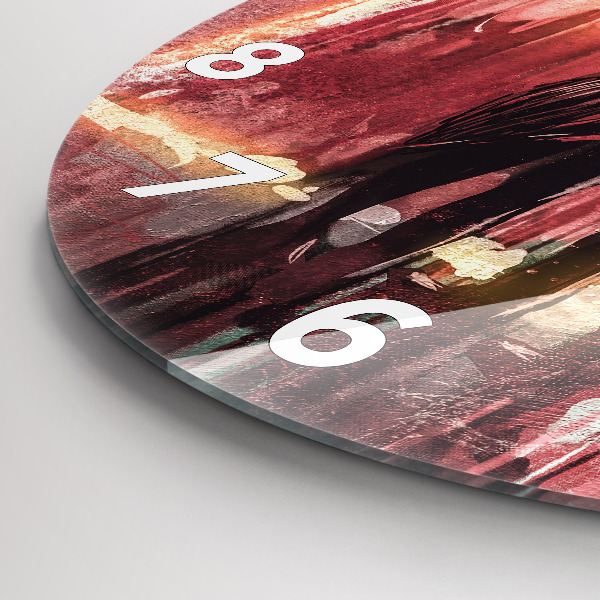 Pendule murale ronde Jeune couple amoureux