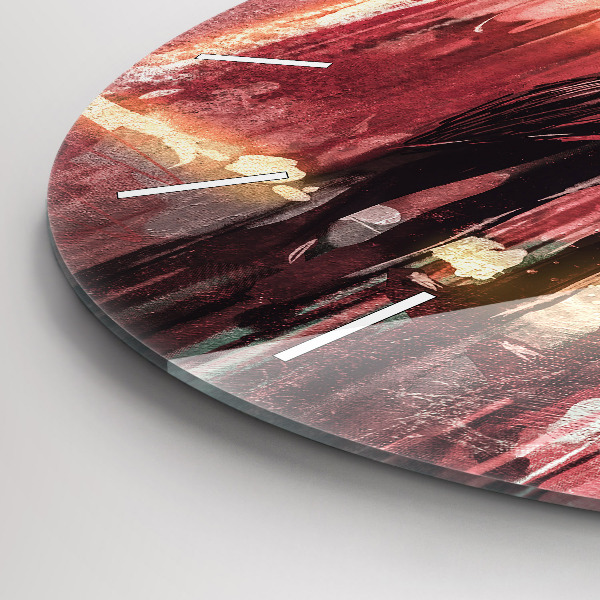 Pendule murale ronde Jeune couple amoureux