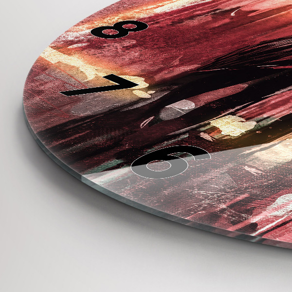 Pendule murale ronde Jeune couple amoureux