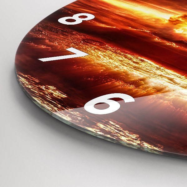 Pendule murale ronde 'Explosion d''une bombe atomique'