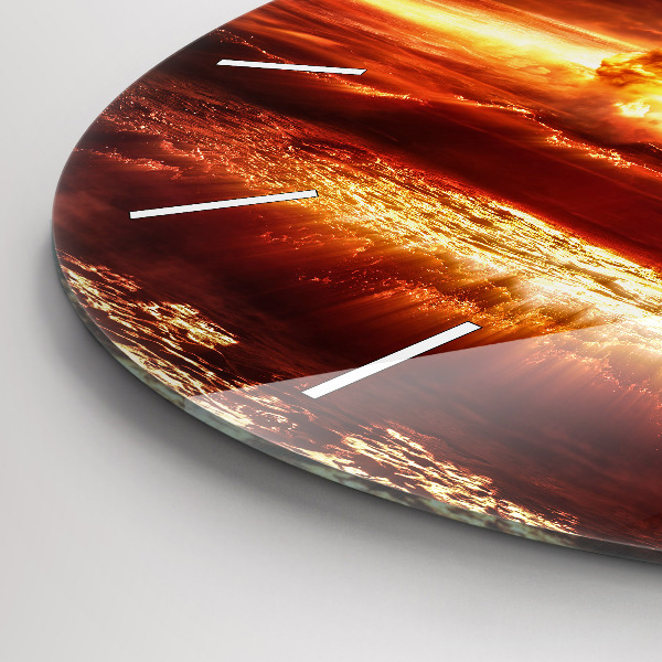 Pendule murale ronde 'Explosion d''une bombe atomique'