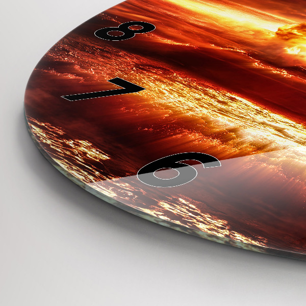 Pendule murale ronde 'Explosion d''une bombe atomique'