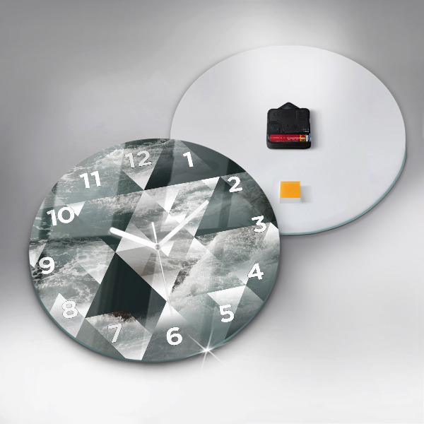 Pendule murale ronde Vagues de la mer abstraites