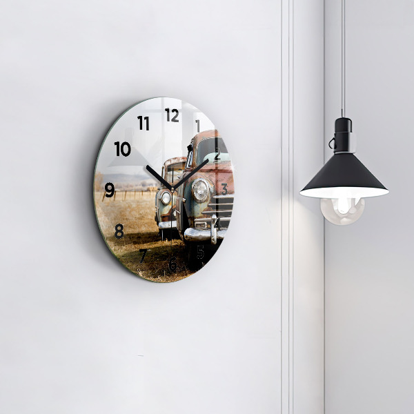 Horloge ronde Vieilles voitures
