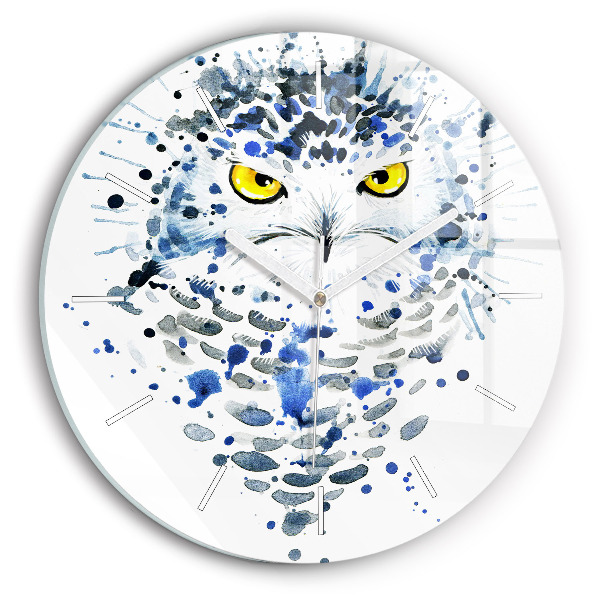 Pendule murale ronde Regard de hibou