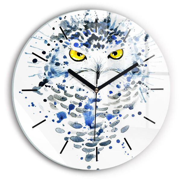 Pendule murale ronde Regard de hibou