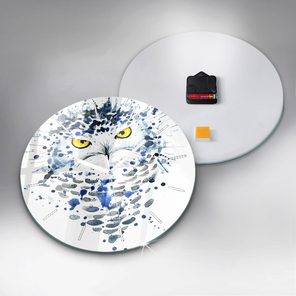 Pendule murale ronde Regard de hibou