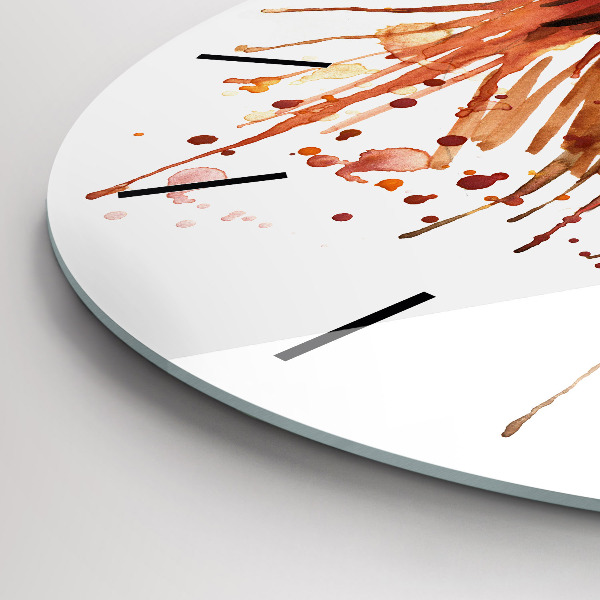 Pendule murale ronde Coq coloré