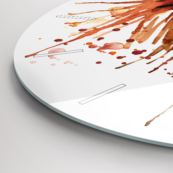 Pendule murale ronde Coq coloré