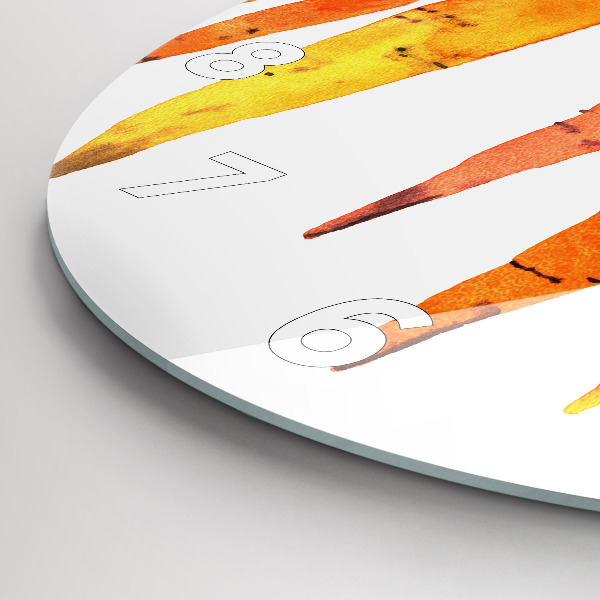 Pendule murale ronde Illustration de carotte