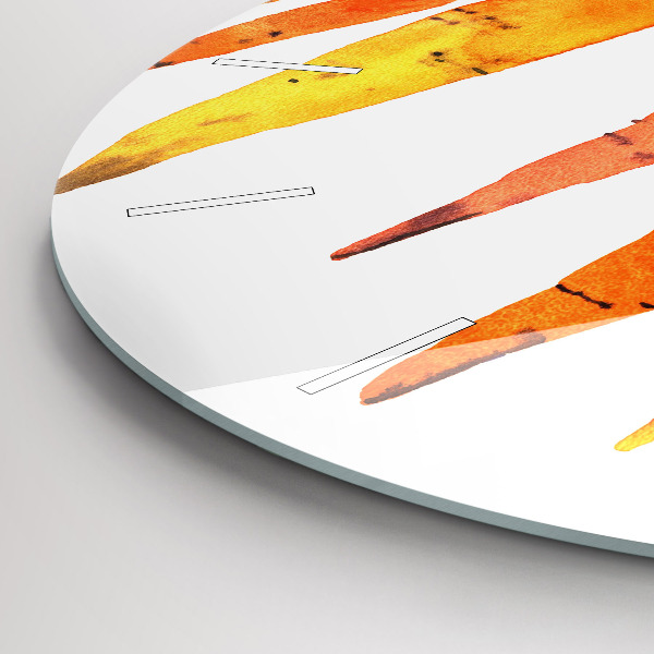 Pendule murale ronde Illustration de carotte