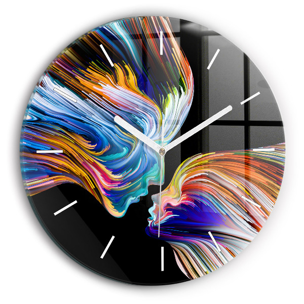 Pendule murale ronde 'L''art émotionnel'