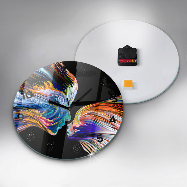 Pendule murale ronde 'L''art émotionnel'