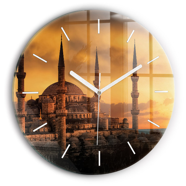 Pendule murale ronde Mosquée à Istanbul