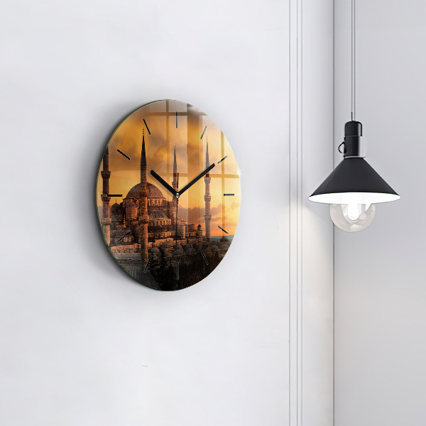 Pendule murale ronde Mosquée à Istanbul