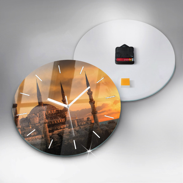 Pendule murale ronde Mosquée à Istanbul