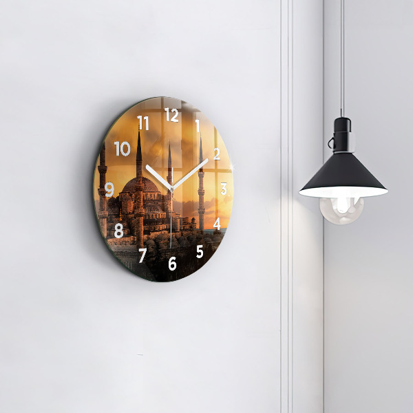 Pendule murale ronde Mosquée à Istanbul