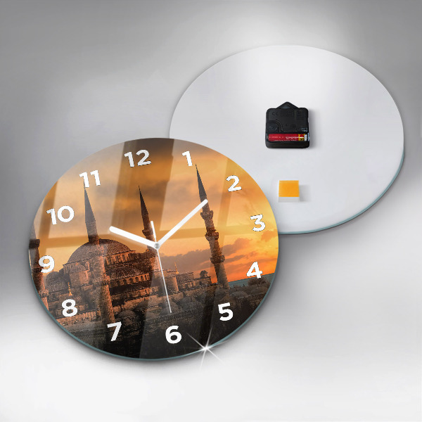 Pendule murale ronde Mosquée à Istanbul