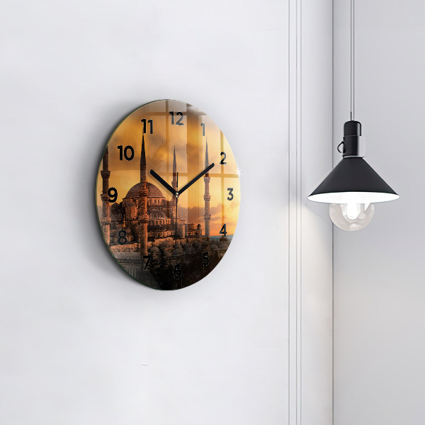 Pendule murale ronde Mosquée à Istanbul