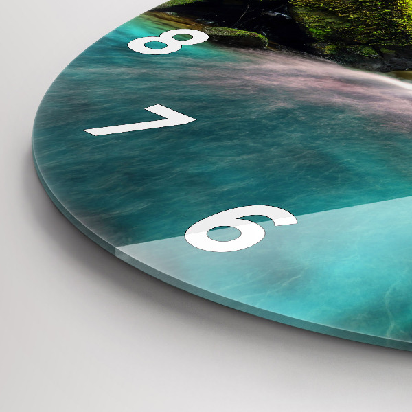 Pendule murale ronde Cascade Thaïlande