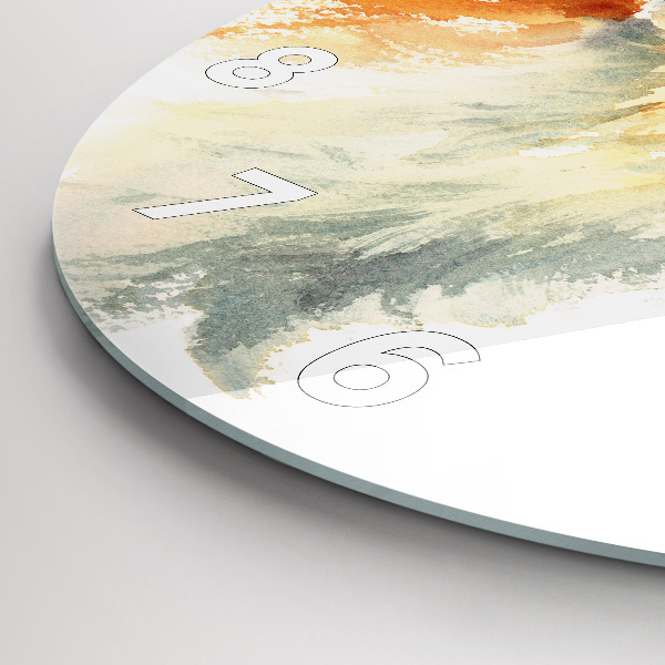 Pendule murale ronde Aquarelle jeune renard