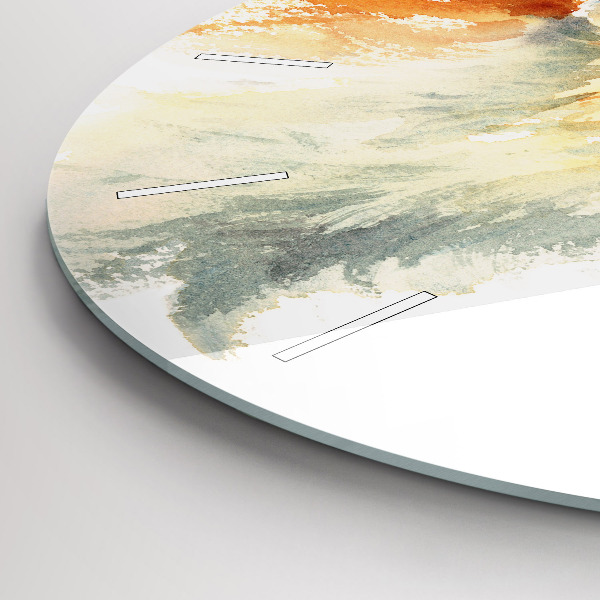 Pendule murale ronde Aquarelle jeune renard