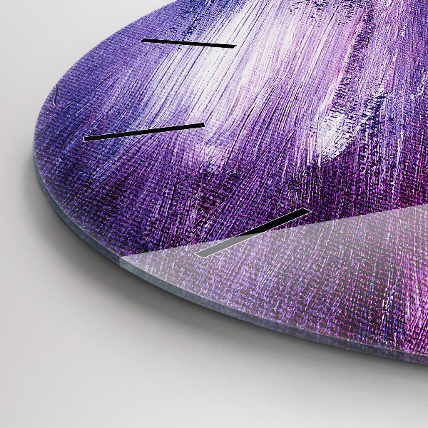 Pendule murale ronde Texture de peinture acrylique