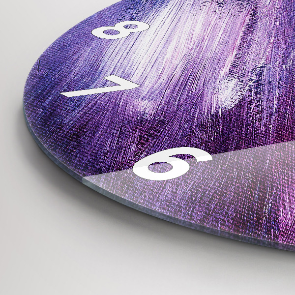 Pendule murale ronde Texture de peinture acrylique