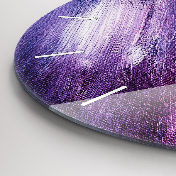 Pendule murale ronde Texture de peinture acrylique