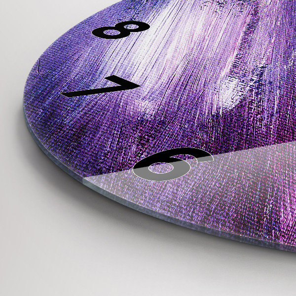 Pendule murale ronde Texture de peinture acrylique