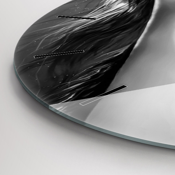 Horloge ronde Les lèvres de la femme