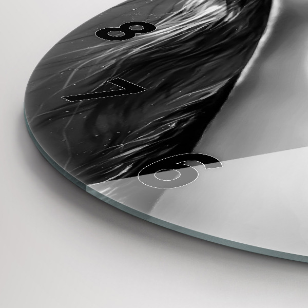 Horloge ronde Les lèvres de la femme