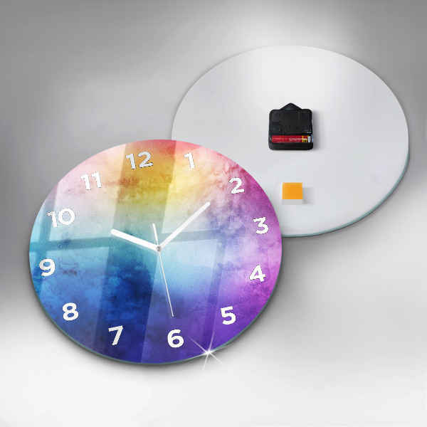 Pendule murale ronde Taches colorées