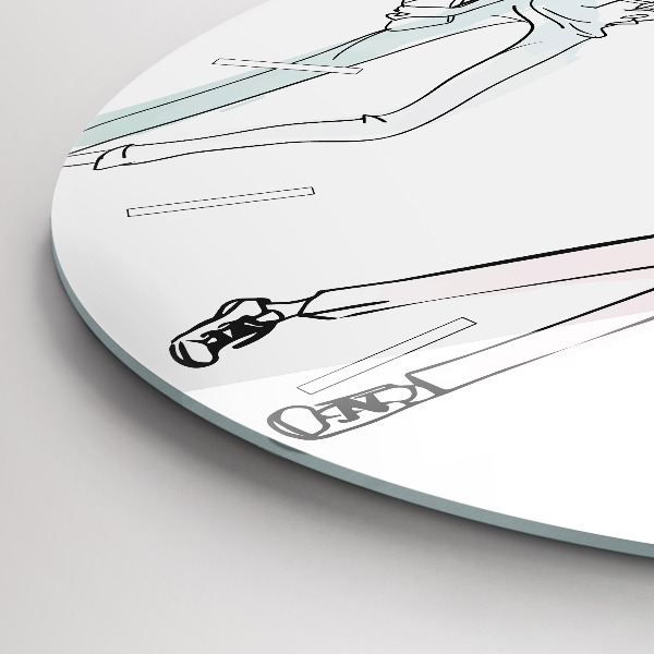 Pendule murale ronde Mode féminine