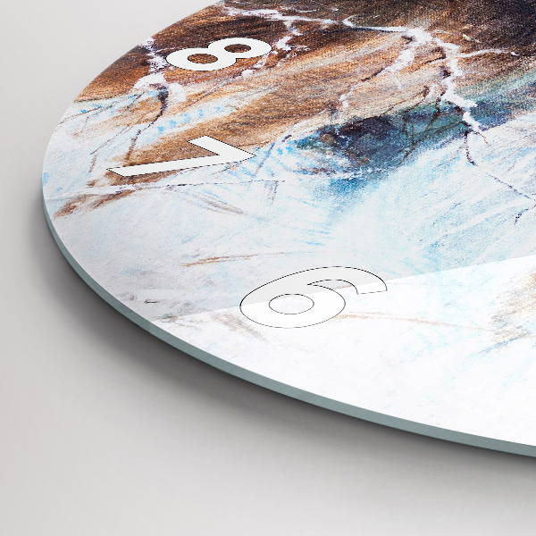 Pendule murale ronde Les loups dans la forêt