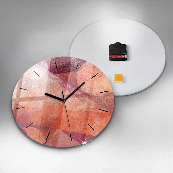 Horloge ronde Abstraction géométrique