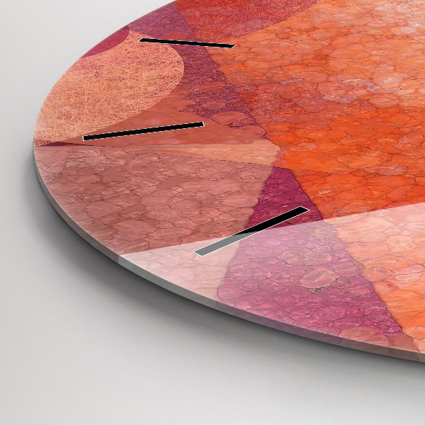 Horloge ronde Abstraction géométrique