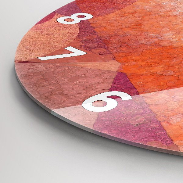 Horloge ronde Abstraction géométrique