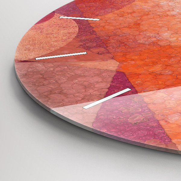 Horloge ronde Abstraction géométrique