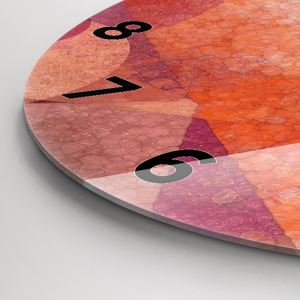 Horloge ronde Abstraction géométrique